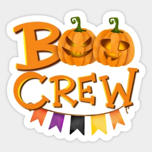 Boo crew Halloween design Sticker